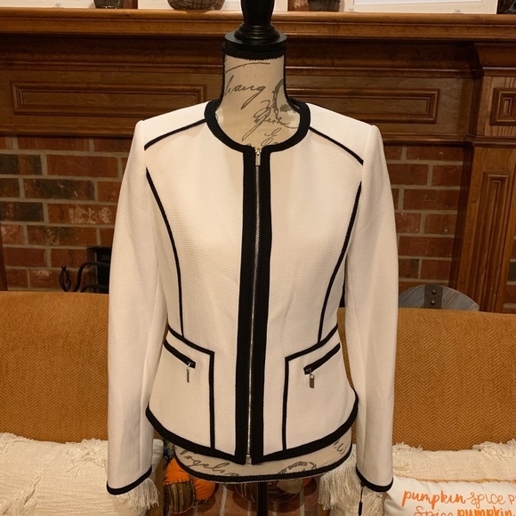 Calvin Klein Contrast Zip Front Jacket - Picture 4 of 8